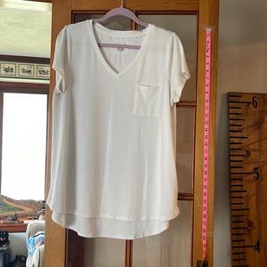 White relaxed t shirt